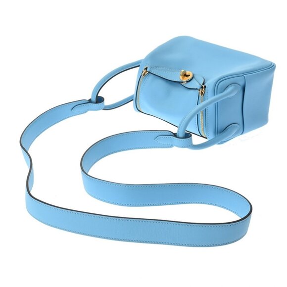 HERMES Lindy Mini Celeste bag - Picture 4 of 12